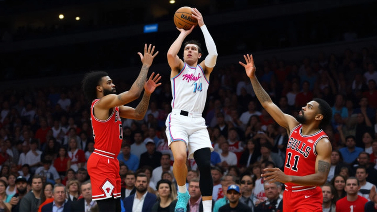 Heat crush Bulls 143-107 as Kel'el Ware dominates with 20 points, 14 rebounds